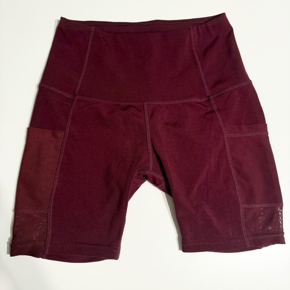 Embrace Your Love Pants - Embrace Your Love Maroon Biker Shorts. Size S.